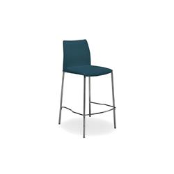 Picture of Casabianca Furniture TC-2014-BLU-CBAR Romi Leather Bar Stool Counter Height&#44; Italian Blue - 37 x 15.5 x 13.5 in.