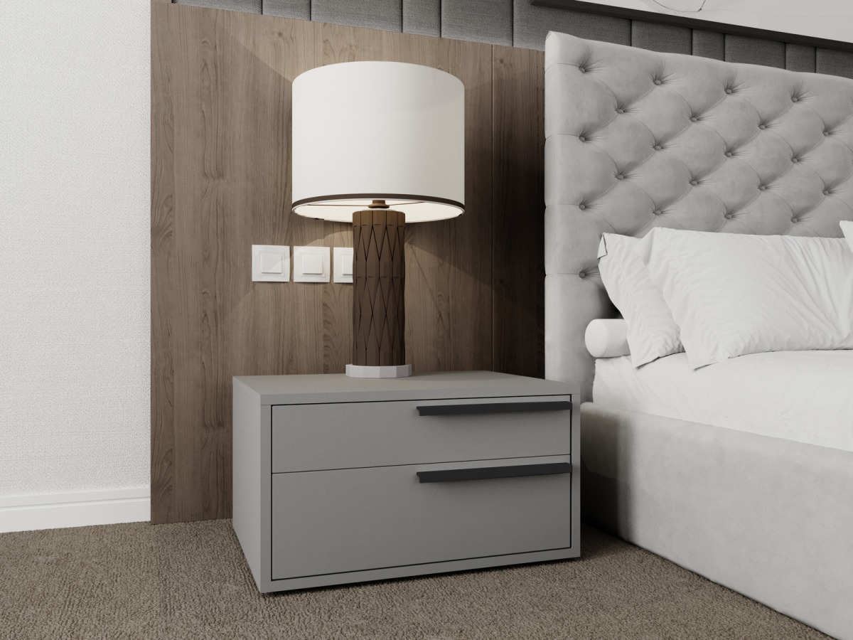 Picture of Casabianca Home US-250GRYB-R Carter Right Nightstand Matte&#44; Gray
