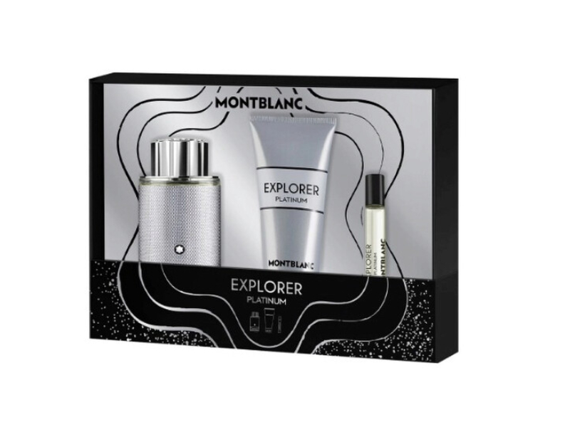 Picture of Mont Blanc ELPM1E-A Explorer Platinum Gift Set Fragrances for Men - 3 Piece