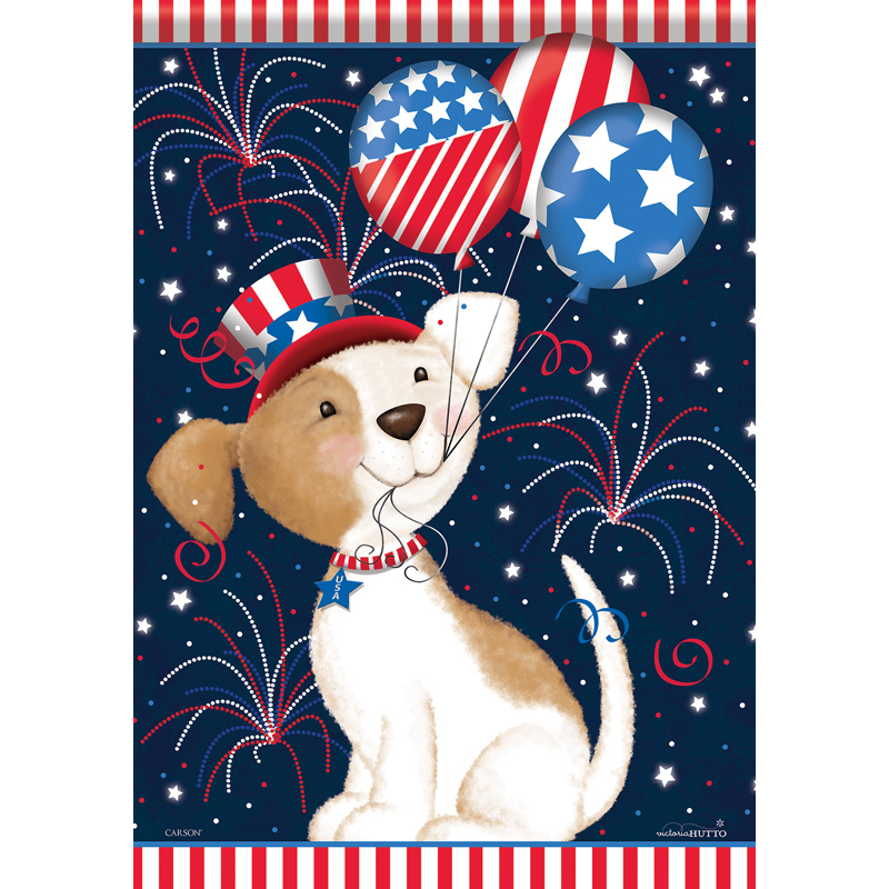 Carson 50970 Garden Flag - Pawsitively Patrio