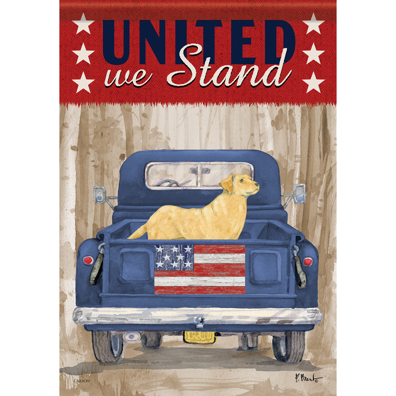 Carson 50974 Garden Flag - United We Stand