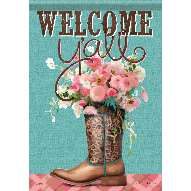 Carson 50976 Garden Flag - Welcome Y All