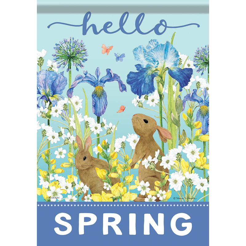 Carson 50990 Garden Flag - Hello Spring