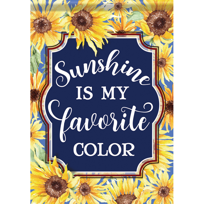 Carson 53044 Sunflower Pattern Garden Flag
