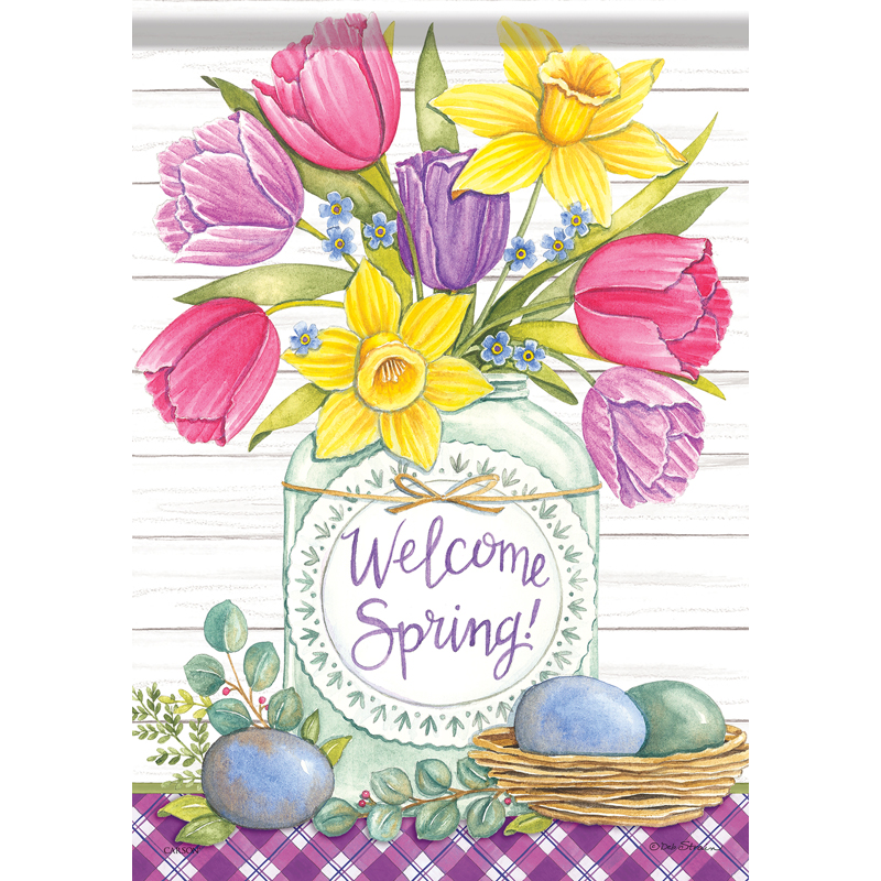 Carson 53069 Garden Flag - Easter Floral