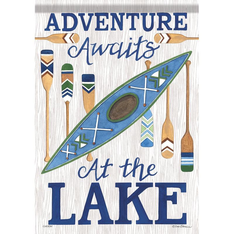 Carson 53074 Garden Flag - Lake Adventures