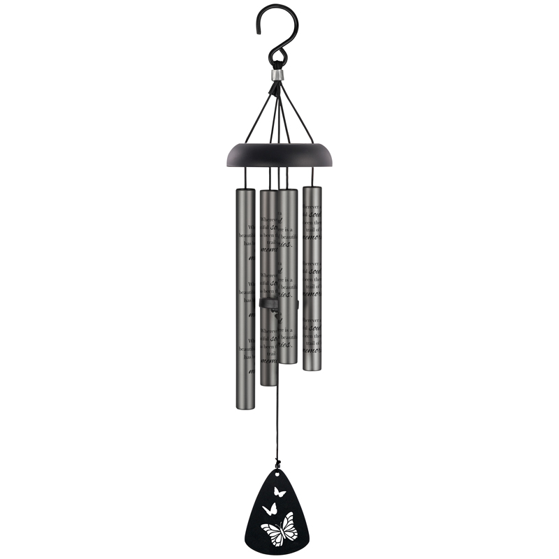 Carson 64882 21 in. Beautiful Soul Charcoal Sonnet Chime