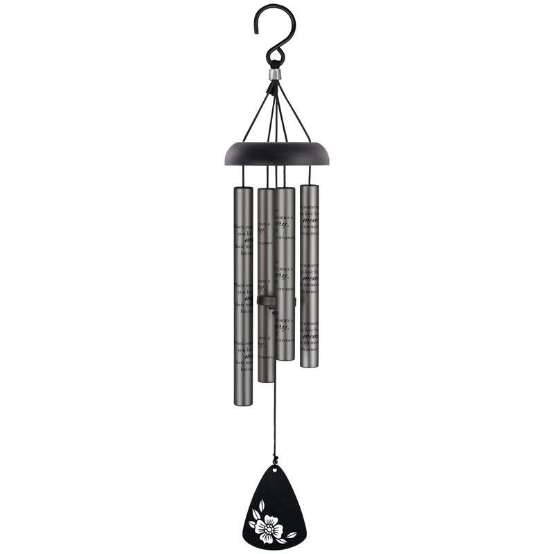 Carson 64885 21 in. Becomes A Memory Sonnet Chime, Charcoal