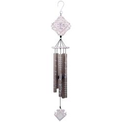 35 in. In Angels Arms Vintage White Chime