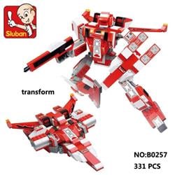 Space - Flamingo Transformer Building Brick Kit (331 Pcs)