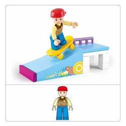 Girls Dream Skater Boy Building Brick Kit (23 pcs)