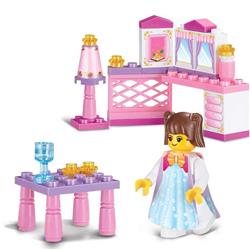Girls Dream Gas Station Building Brick Kit (37 pcs)
