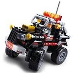 Car Club Black Offroad Jeep Building Brick Kit (158 pcs)