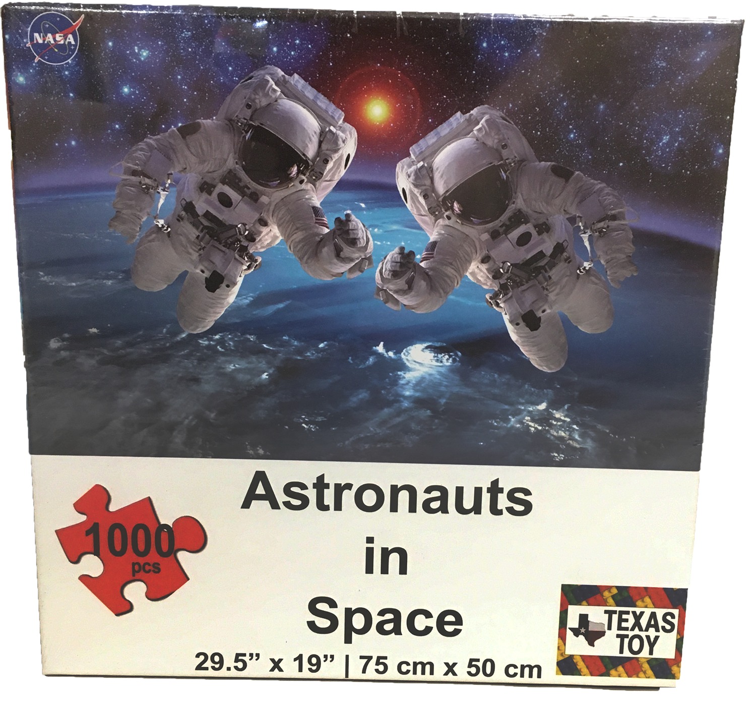 2 mm NASA Astronauts in Space Cardboard Puzzle - 1000 Piece