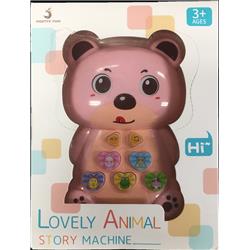 Picture of Texas Toy Distribution 126-A Lovely Musical Animal Pink Bear Electronic Activity Toy