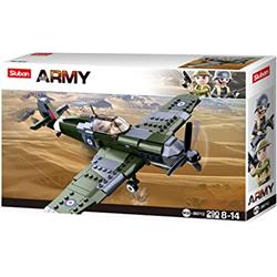 WWII Royal Air Force Spitfire Plane Building Brick Kit, 297 Piece