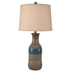 Picture of Coast Lamp Manufacturer 16-B28B Weathered Pale Grey Drink Table with Oval Top