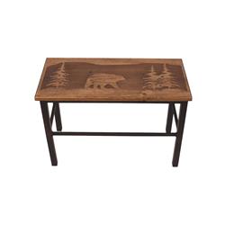 Picture of Coast Lamp Manufacturing WB25-24 KD-ST 24 in. Bear Scene Bench