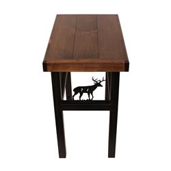 Picture of Coast Lamp Manufacturer 17-RA3A Rectangular End Table with Deer & Feather Tree Accent