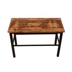 Picture of Coast Lamp Manufacturer 17-RA4E 24 in. Wooden Elk Scene Bench