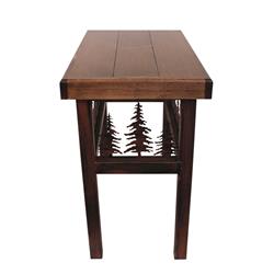 Picture of Coast Lamp Manufacturer 17-RA6B Rectangle End Table with Feather Tree Accent