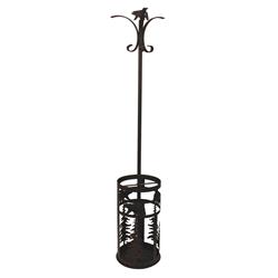 Picture of Coast Lamp Manufacturer 17-RA38B-2P Iron 2 piece Coat Rack & Umbrella Stand-Bear & Feather Tree Accent