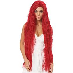 Picture of Costume Culture by Franco 21066-70 Fantasy Maiden Wig, Hot Red