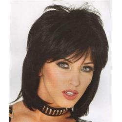 Picture of Costume Culture 24864-01 80s Cool Wig in Black