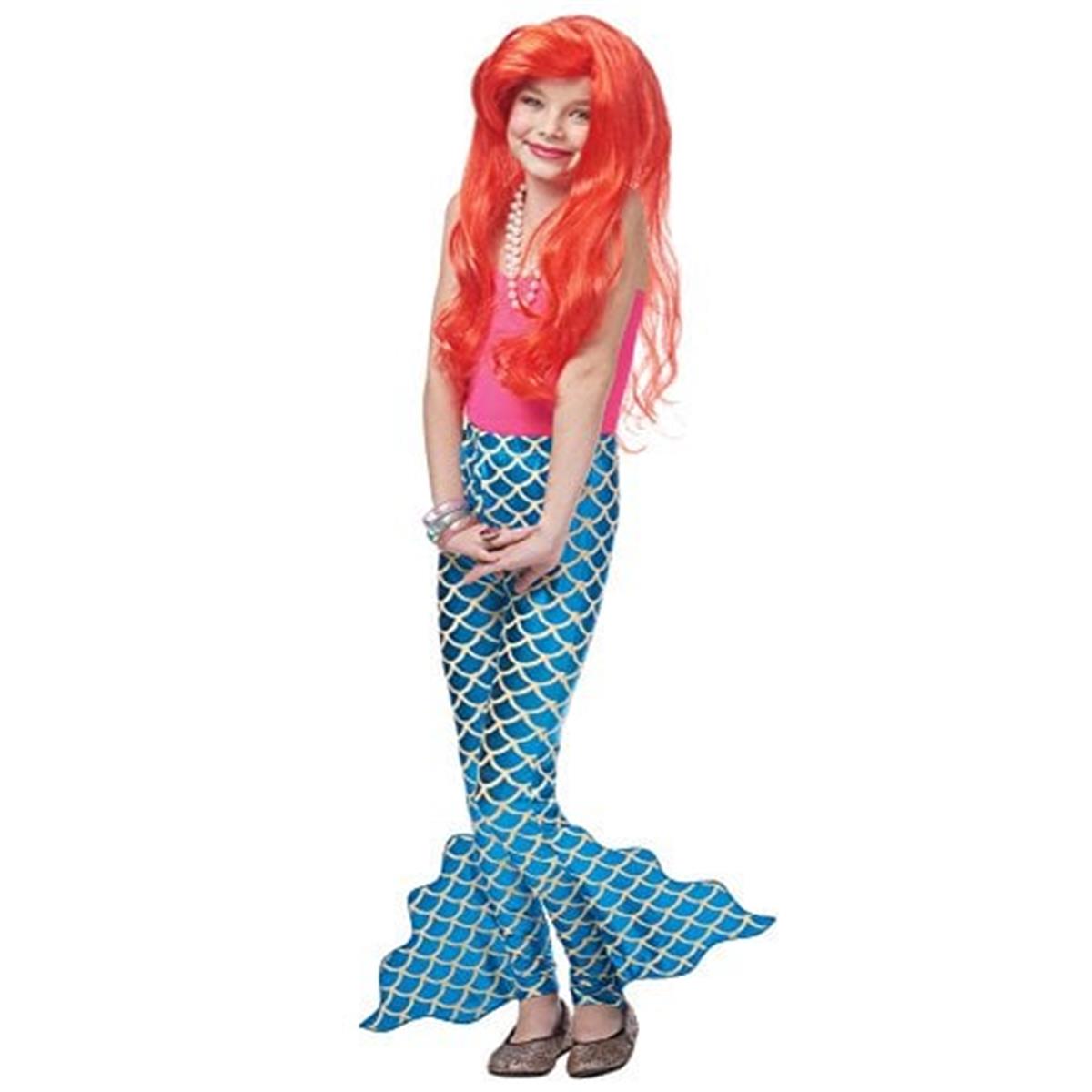Picture of Costume Culture 32110-L Child Pants Mermaid, Blue - Large
