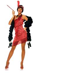 Picture of Costume Culture by Franco 82012-1 Dazzling Flapper Red Costume for Adult - Small