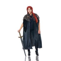 Picture of Costume Culture by Franco 32379 Medieval Cape for Unisex with Attached Fur & Medallions - One Size