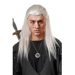 Picture of Costume Culture 24981-15 Mens Medieval Lord Knight Witcher Halloween Costume Wig, Grey