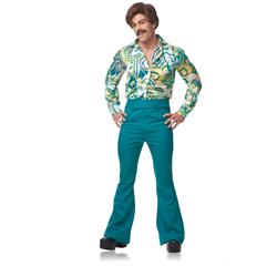 Picture of Costume Culture 49797 Mens Adult 70s Dude Disco Bell Bottoms Costume&#44; Green