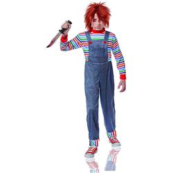 Picture of Costume Culture 49916-ML Mens Child Evil Doll Costume - Medium & Large