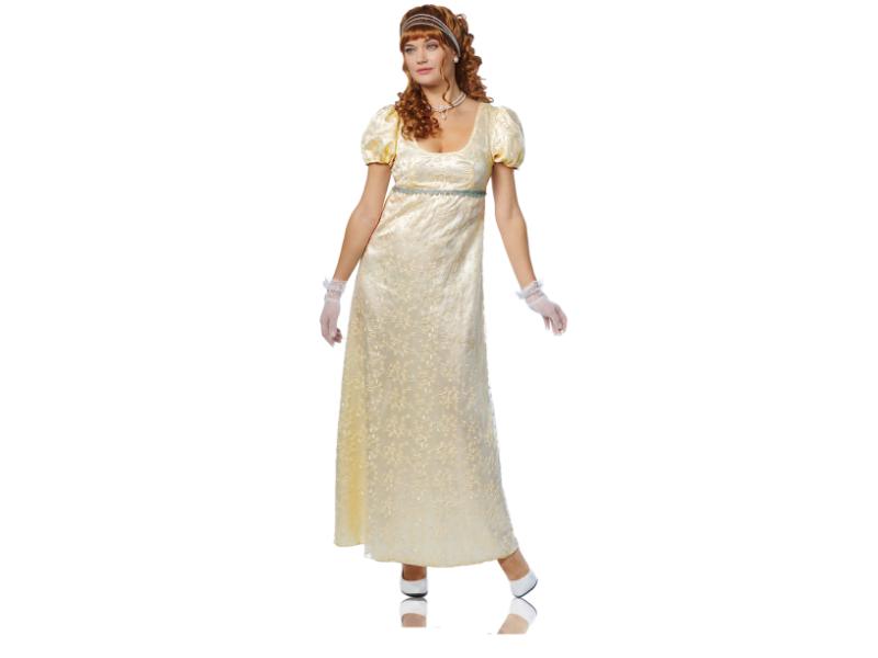 48699-1 Regency Garden Costume, Pale Yellow - Small