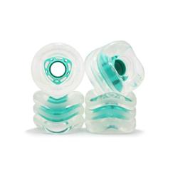Picture of Shark Wheel 1011S72MMS78ACM 72mm 78A Clear with Mint Hub DNA Skateboard Wheel - Set of 4