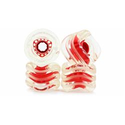 Picture of Shark Wheel 1011S72MMS78ACR 72mm 78A Clear with Red Hub DNA Skateboard Wheel