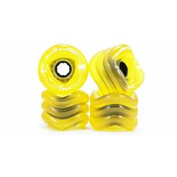 Picture of Shark Wheel 1011S72MMS78ATA 72mm 78A Transparent Amber DNA Skateboard Wheel - Set of 4