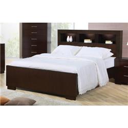 200719KE-S5 Jessica Eastern King Size Contemporary Bedroom Set, Cappuccino - 5 Piece -  Coaster