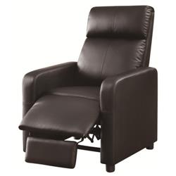 Picture of Coaster 600181 Theater Seating Push-Back Recliner - Black
