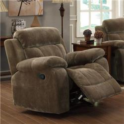 Picture of Coaster 603033 Myleene Glider Recliner with Pillow Arms&#44; Mocha