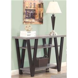 Picture of Coaster 705399 Sofa Table&#44; Antique Grey & Black