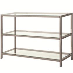 Picture of Coaster 720229 Sofa Table with 2 Shelves&#44; Black Nickel