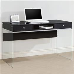 Picture of Coaster 800830 2 Drawer Modern Computer Desk - Glossy Black