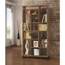 Picture of Coaster 801236 Open Bookcase with Different Sized Cubbies, Black