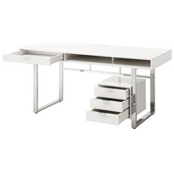 Picture of Coaster 800897 Contemporary Desk with Glossy Finish