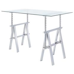 Picture of Coaster 800900 Adjustable Writing Desk with Sawhorse Legs