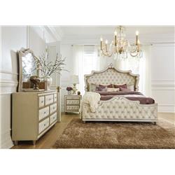 Picture of Coaster Furniture 223521KE-S5 King Bedroom Set&#44; Camel - 5 Piece