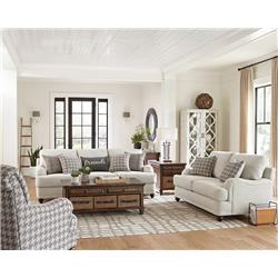 Picture of Coaster Furniture 511094-S3 Glenn Cushion Back Living Room Set&#44; Light Grey - 3 Piece