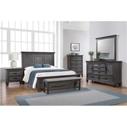 Picture of Coaster Furniture 205731KE-S4 57.25 x 82.5 x 88.25 in. Eastern King Bedroom Set&#44; Weathered Sage - 4 Piece